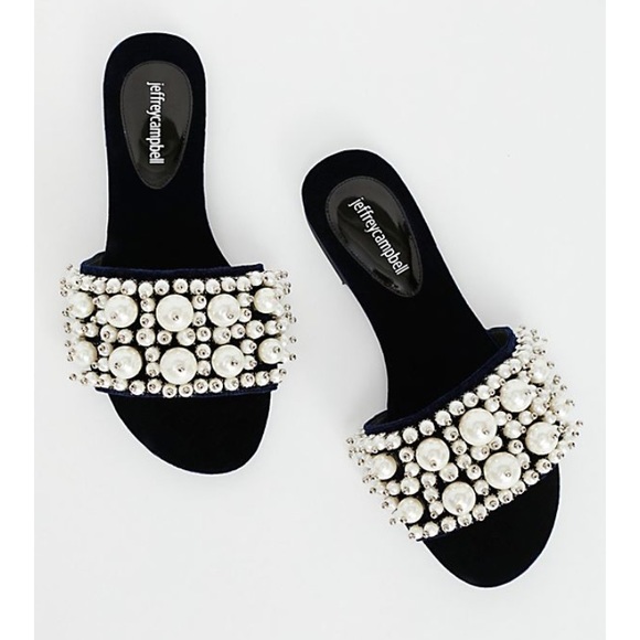 SOLD Jeffrey Campbell Pixie Pearl Slide Sandal - Picture 2 of 4